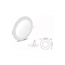 Ed-Son LED Panel 15W Metal Kasa Beyaz Işık Sıva Altı