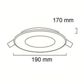 Ed-Son LED Panel 15W Metal Kasa Beyaz Işık Sıva Altı