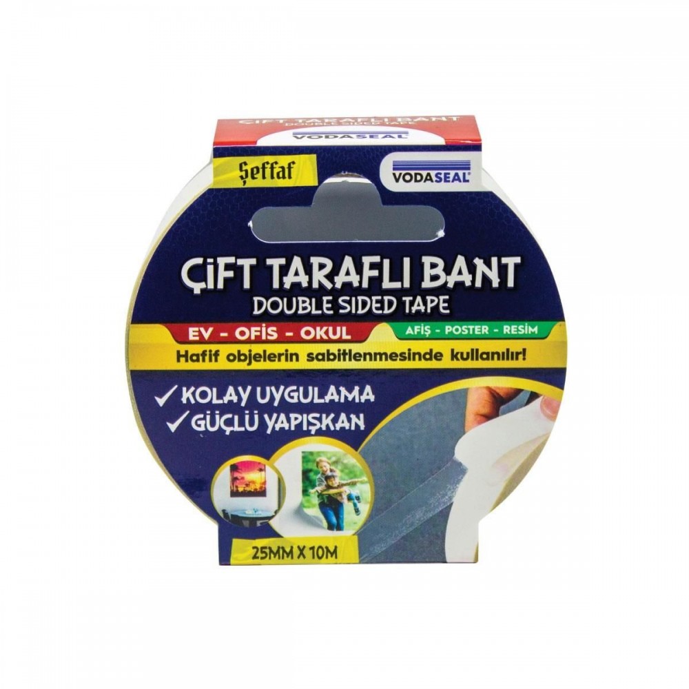 Vodaseal Çift Taraflı Filmik Bant 25 mm 10 Metre