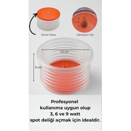 14 cm Körüklü Toz Tutucu Vantuzlu