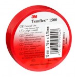 3m Temflex Kırmızı İzole Elektrik Bant 18 mm