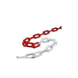 Plastik Zincir Kırmızı Beyaz ( 5 Metre)