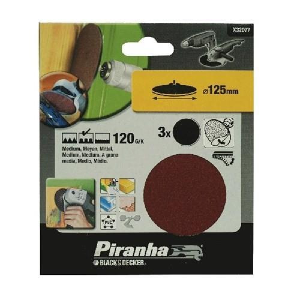 Black&Decker Piranha X32077 Zımpara Diski 125 mm