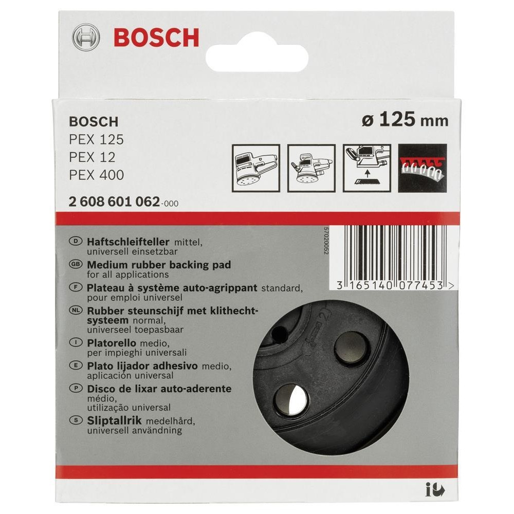 Bosch PEX 125-PEX 12 İçin Medium Taban 2 608 601 062