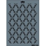 Rich New Seri N-112 Stencil 35x25 cm