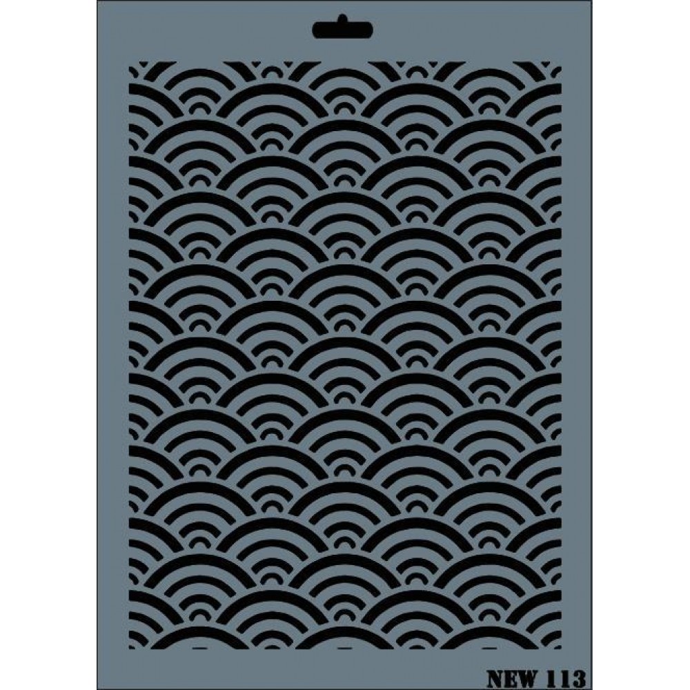 Rich New Seri N-113 Stencil 35x25 cm