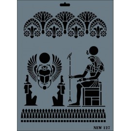 Rich New Seri N-127 Stencil 35x25 cm