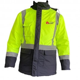 Reflektörlü Parka Sarı Lacivert Medium
