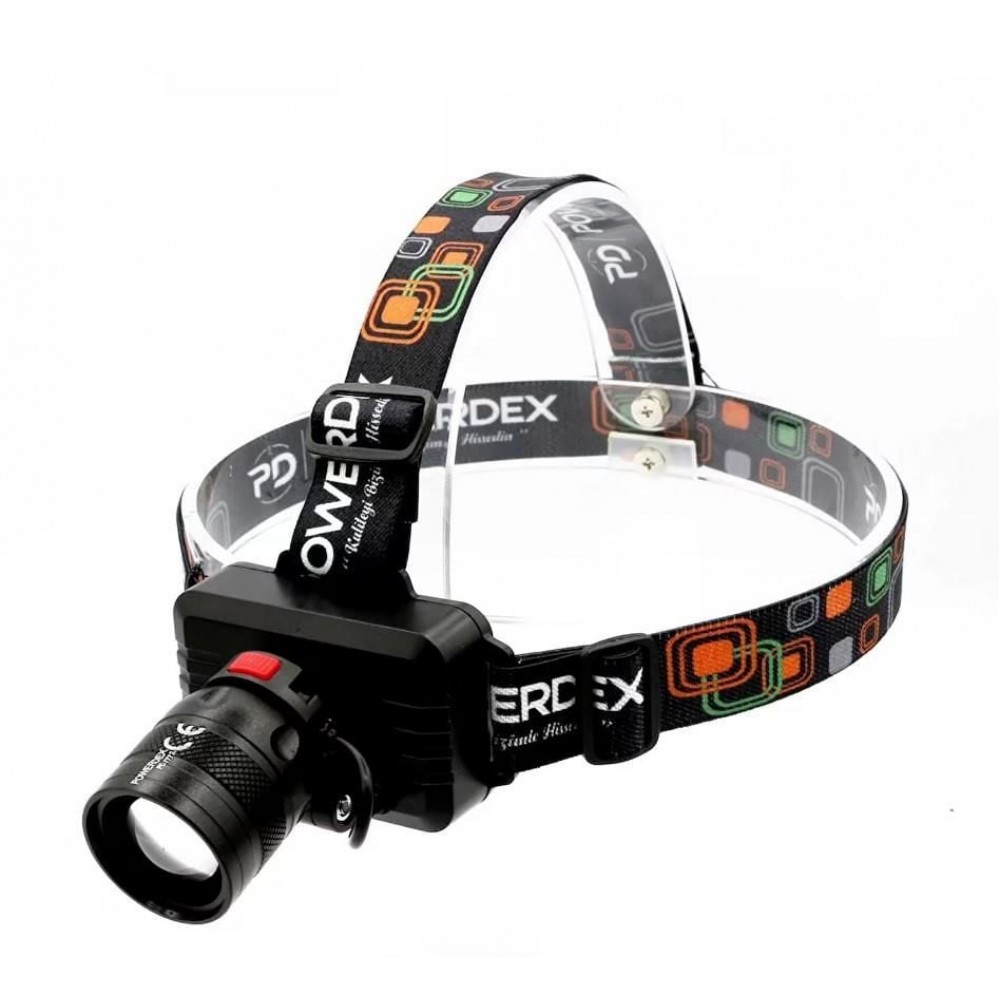 Powerdeks PD-7772 Şarjlı Led Kafa Feneri Zoomlu