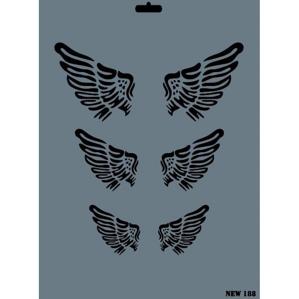 Rich New Seri N-188 Stencil 35x25 cm