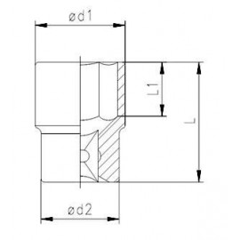 Elta 1115 1/2'' Lokma Anahtar 30 mm