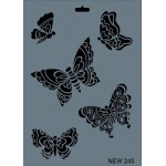 Rich New Seri N-245 Stencil 35x25 cm