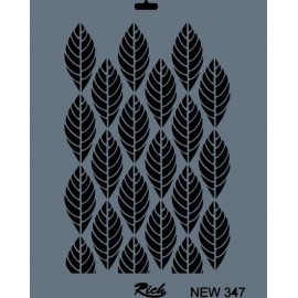 Rich New Seri N-347 Stencil 35x25 cm