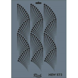 Rich New Seri N-572 Stencil 35x25 cm