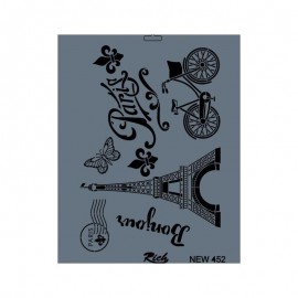 Rich New Seri N-452 Stencil 35x25 cm