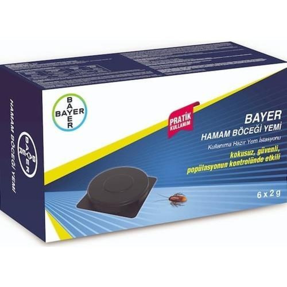 Bayer Hamam Böceği Yemi 6 Adet 2 gr