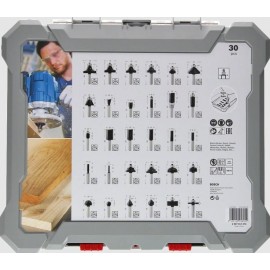 Bosch 30 Parça Karışık Freze Ucu Seti 6 mm Şaft