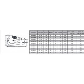 Karabina Vidalı 12 mm ( 2 Adet )