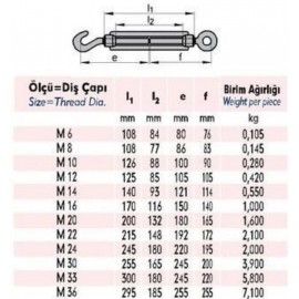 M8 Çektirme ( 4 Adet )