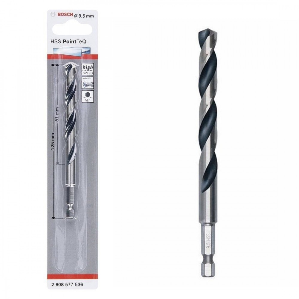 Bosch Pointteq Altıgen Şaftlı Hss Matkap Ucu 9,5 mm