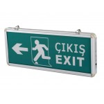 Cata 9170 Ledli Exit Çıkış Armatürü 3 Saat Akülü