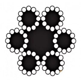 Çelik Halat 6 mm 10 Metre (6X12+7 K.ÖZ)