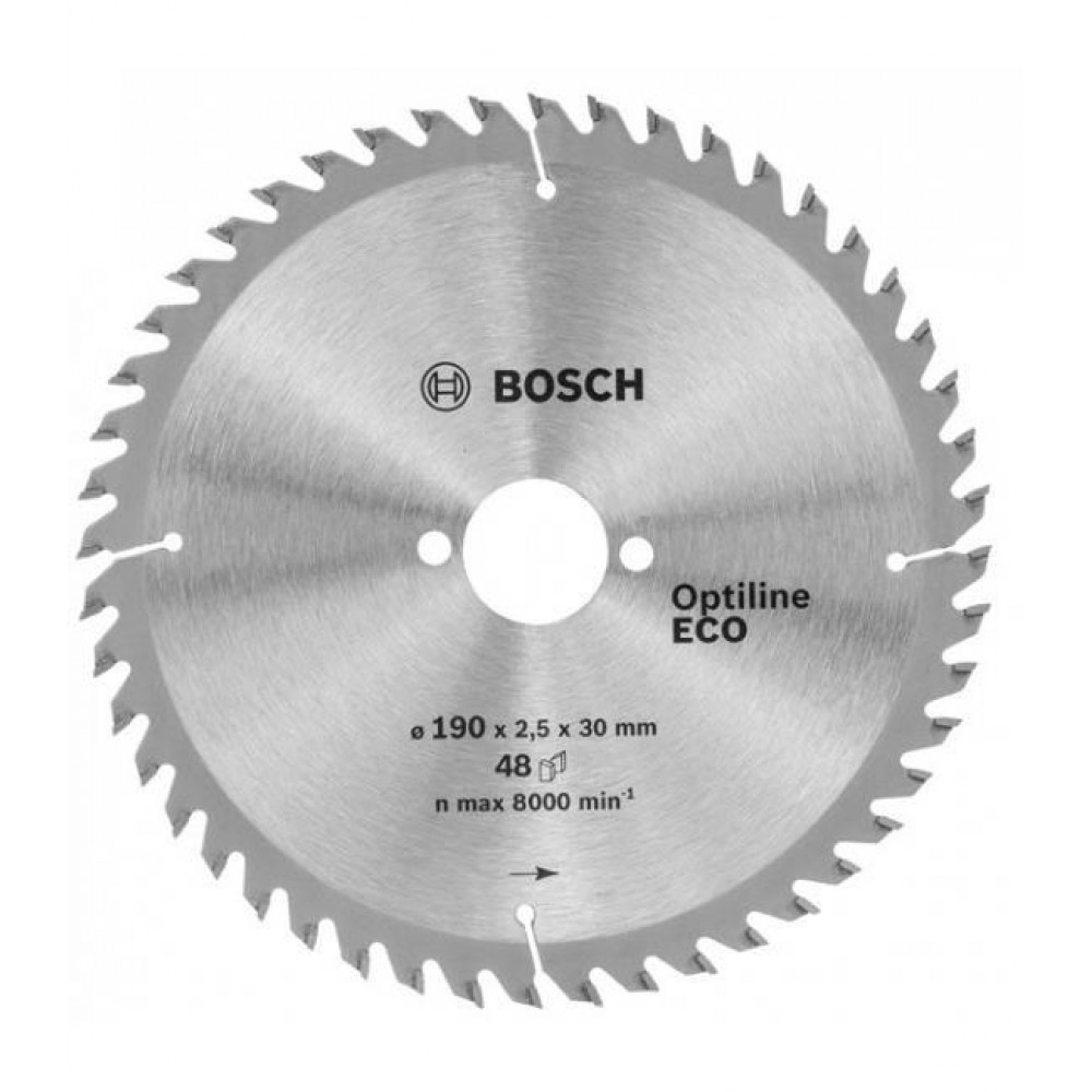 Bosch Optine Eco Daire Testere Bıçağı 190x30 mm 48 Diş 2 608 641 790