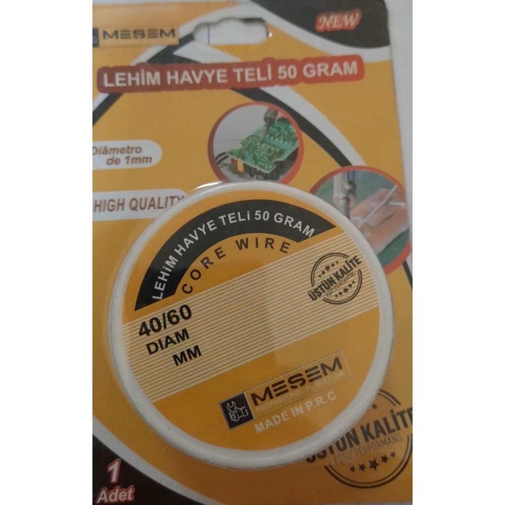 Meşem 4141 Lehim Teli 50 gr 1 mm