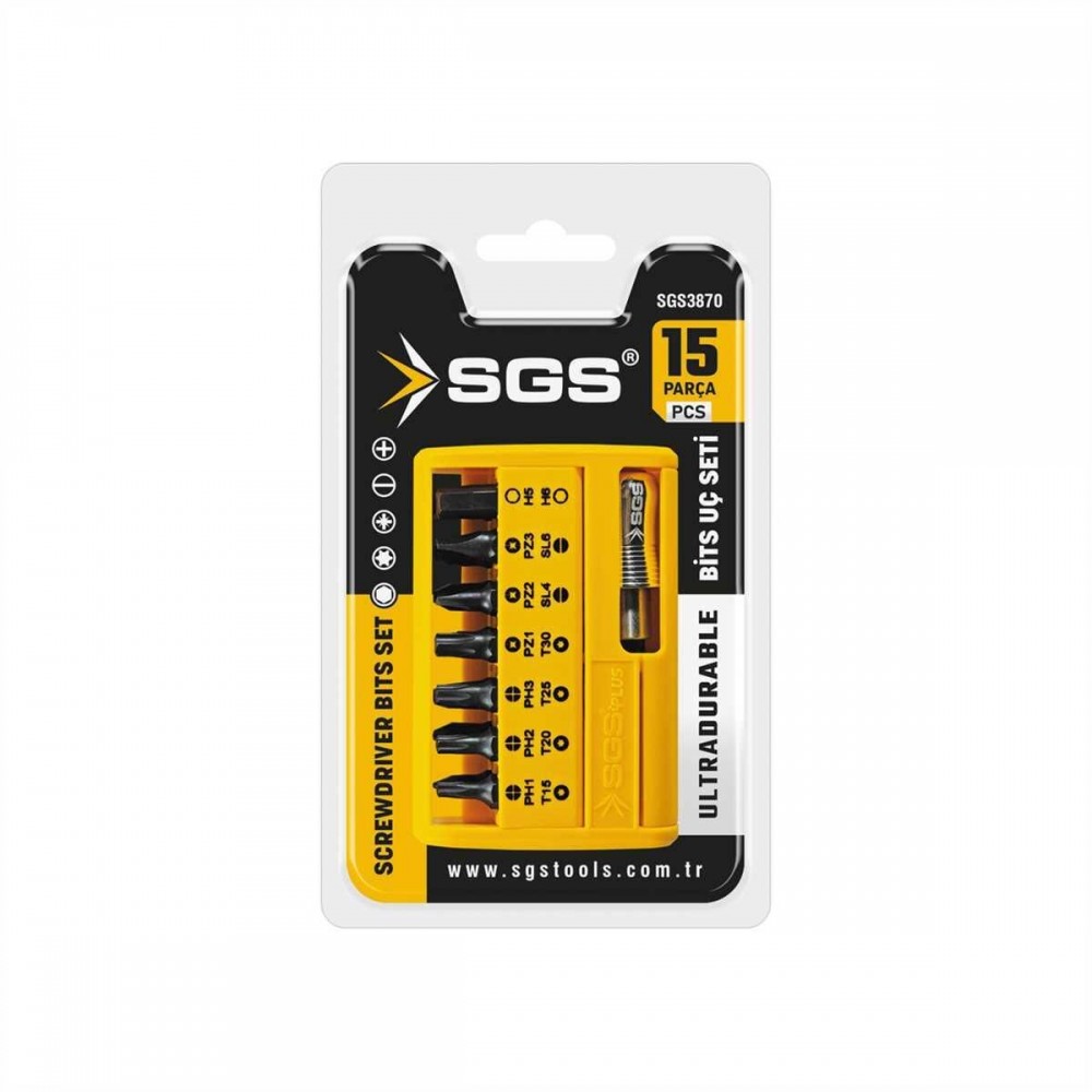Sgs 3870 Bits Uç Seti 15 Parça