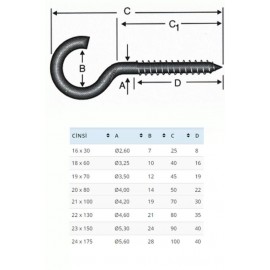 BA2080 20X80 Açık Piton 10 Adet
