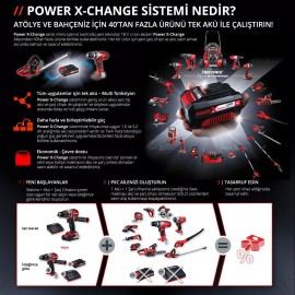 Einhell Power X-Change Plus Li-on Akü 18 Volt 2,6 Ah