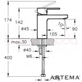 Artema A42532 Fold S Lavabo Bataryası