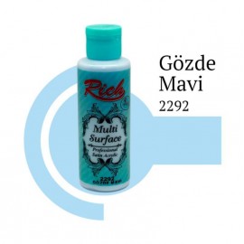 Rich Multi Surface 2292 Gözde Mavi Akrilik Boya 120 cc