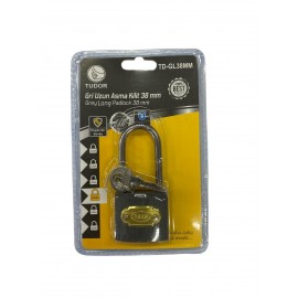 Tudor 38 mm Uzun Gri Asma Kilit